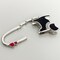 Wrapables Stylish Purse Hook Hanger, Foldable Handbag Table Hanger, Black Cat